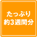 たっぷり約3週間分