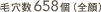 毛穴数658個（全顔）