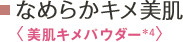 なめらかキメ美肌＜美肌キメパウダー＊4＞