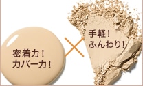 密着力！カバー力！×手軽！ふんわり！