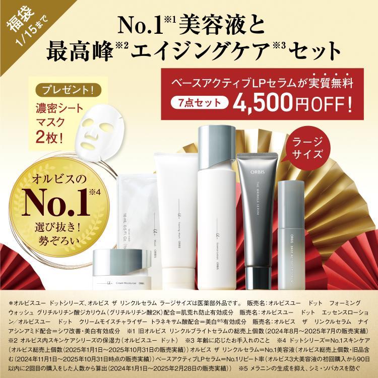 No.1美容液と最高峰エイジングケアセット