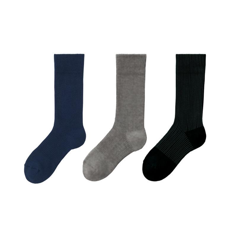 左から、ネイビー、杢グレー、ブラックです。