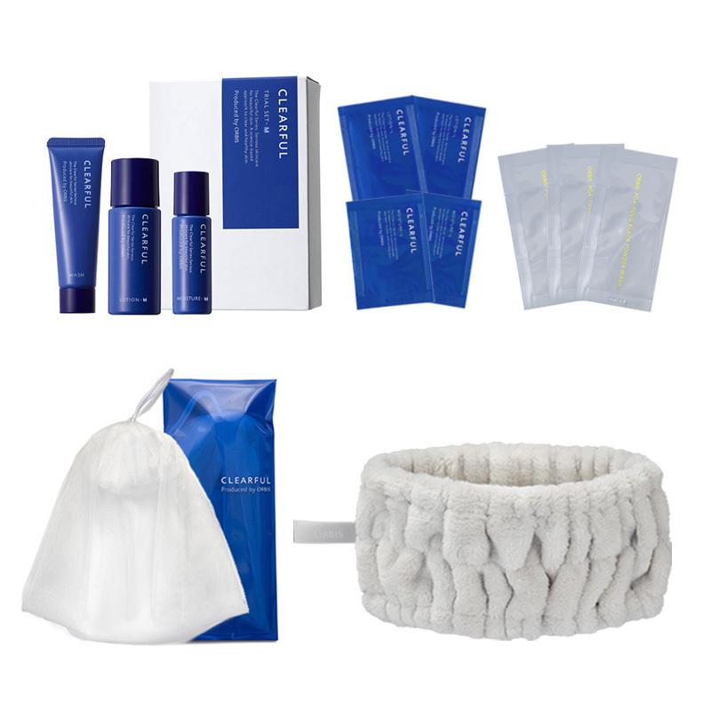 オルビス クリアフル14日間体験セットM(洗顔パウダー+ヘアバンド+泡立てネット+サンプル)