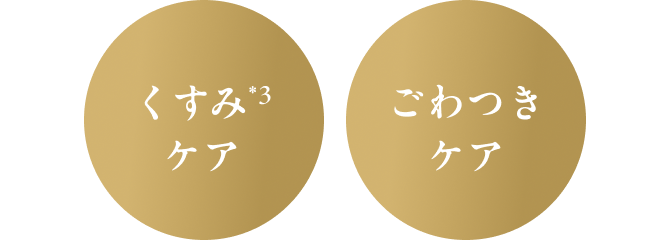 くすみ*1ケア／ごわつきケア
