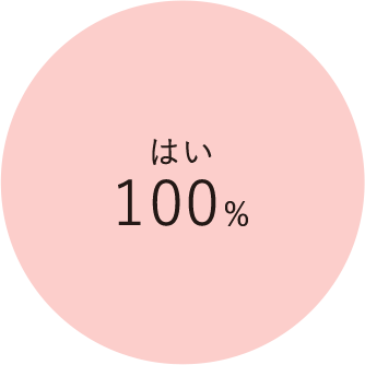 はい 100％