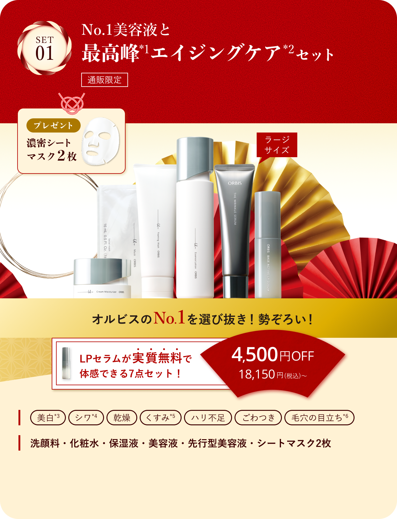 セット01 No.1美容液と最高峰スキンケアセット