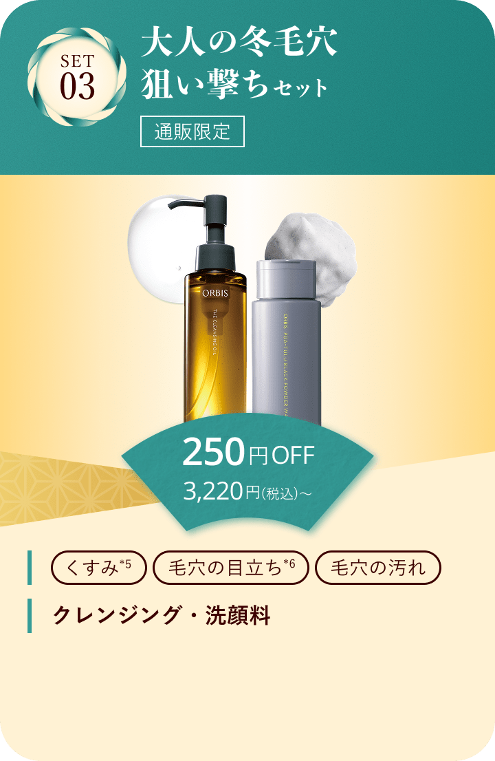 セット03 大人の冬毛穴狙い撃ちセット