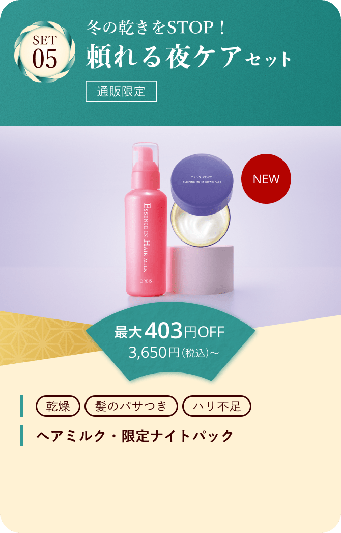 セット05 冬の乾きをSTOP！頼れる夜ケアセット