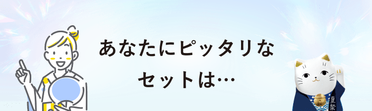 あなたにピッタリなセットは…