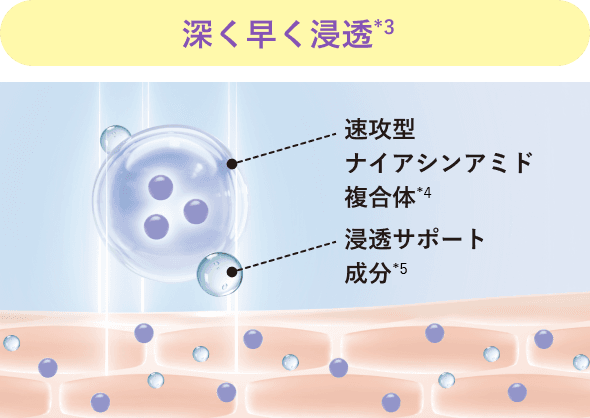 深く早く浸透するイメージ