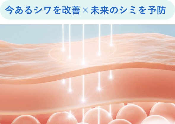 今あるシワを改善×未来のシミを予防