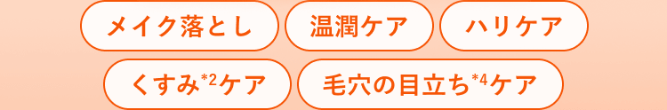 メイク落とし 温潤ケア ハリケア くすみ*2ケア 毛穴の目立ち*4ケア