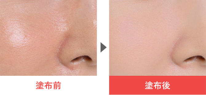 塗布前＞塗布後