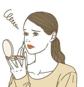 朝はキレイに仕上がったファンデなのに くすみが気になる 毛穴が目立つ