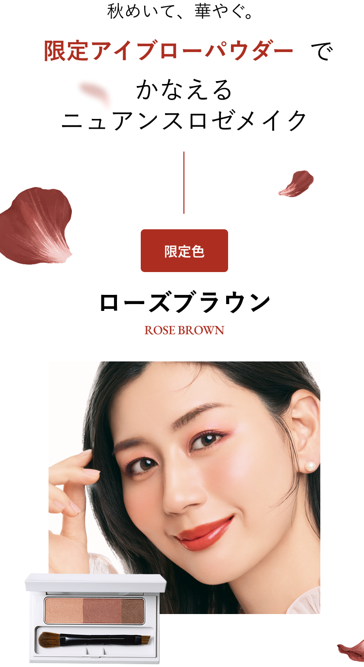 限定アイブローパウダー 限定色 ローズブラウン ROSE BROWN